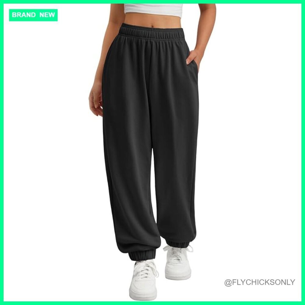 High Waisted Sweatpants Women Baggy Lounge Pants Workout Gym Active Joggers